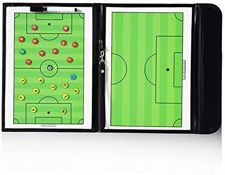 Football Coaching Board Coaches Clipboard Tactical Magnetic Board Kit with Dry E 4