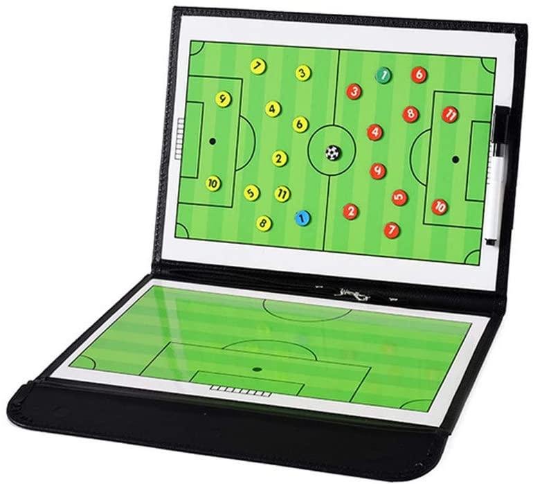 Football Coaching Board Coaches Clipboard Tactical Magnetic Board Kit with Dry E 2