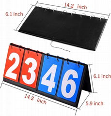 HRLORKC Scoreboard Score Keeper Score Flipper for Basketball Tennis Sports