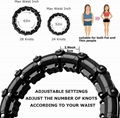 Upgraded Large Size Smart Weighted Exercise Hoola Hoops, Abdomen Fitness Weight  2