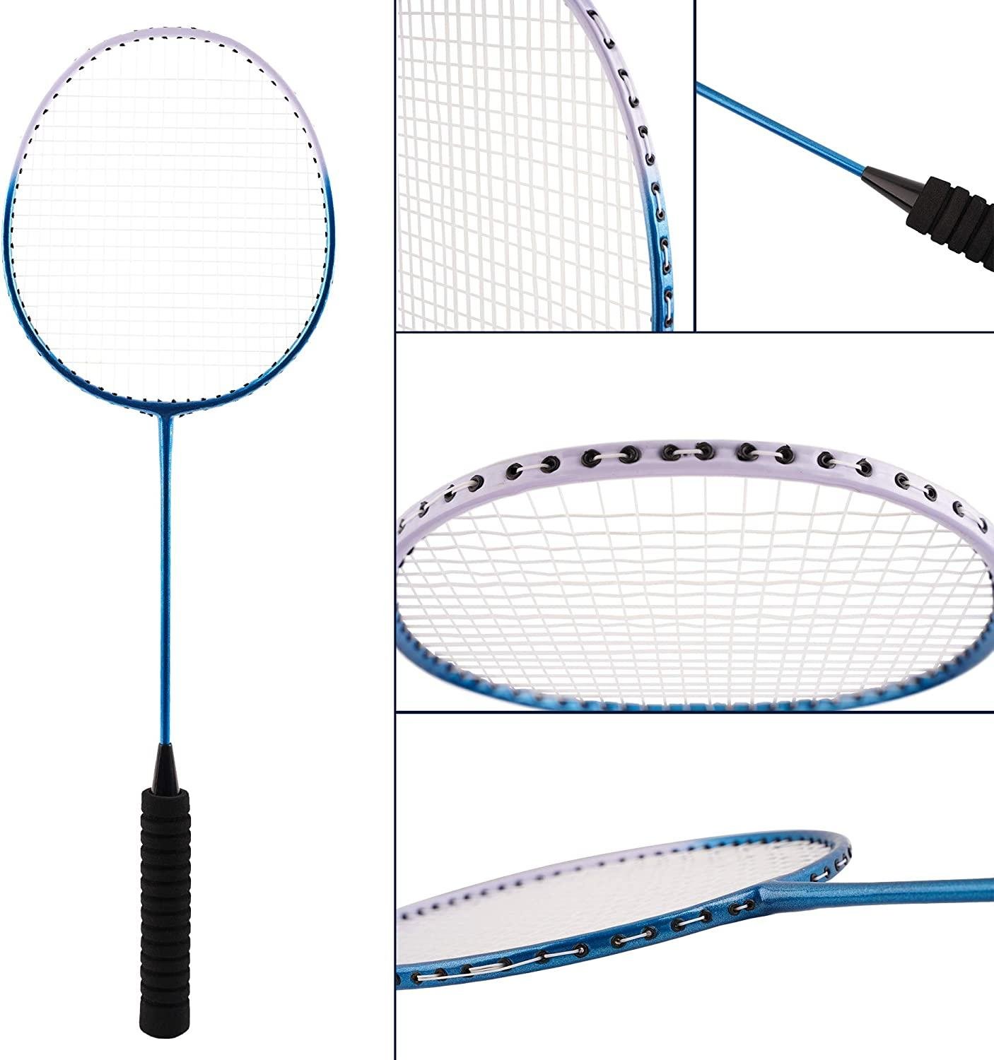 HIRALIY Badminton Rackets Set of 4 for Outdoor Backyard Games, Including 4 Racke 3