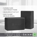 Gaiam Essentials Yoga Block (Set Of 2) – Supportive, Soft Non-Slip Foam Surface 