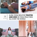 AJNA Yoga Bolster Pillow - Luxurious 100% Organic Vegan Suede - Yoga Bolster for 1