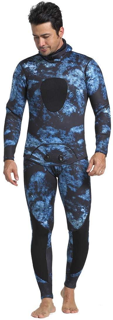 Nataly Osmann Men 5mm Spearfishing Premium Camouflage Neoprene Wetsuit Scuba Div 5