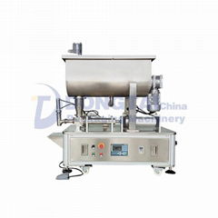 Semi-automatic granular sauce filling machine for caviar