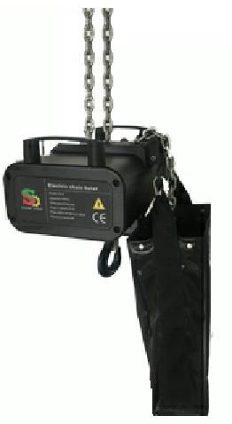 black stage electric hoist