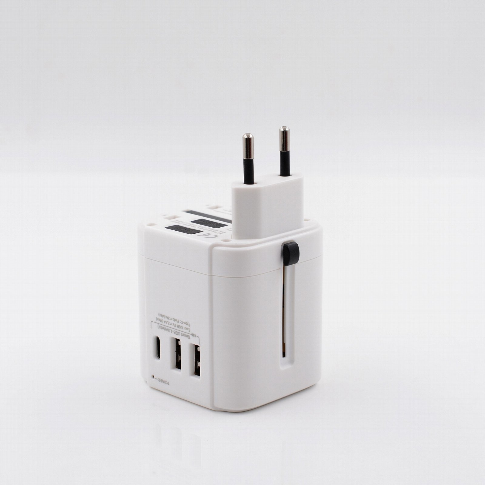 2019 gift promotion travel adapter with Taye C USB 4.5A plug adapter  2