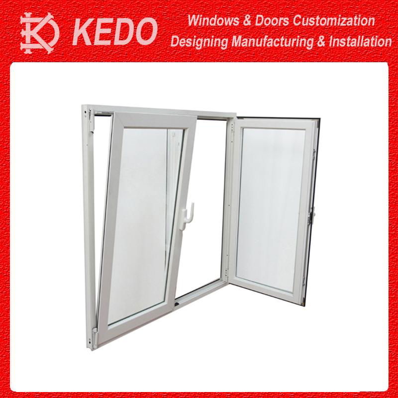  American Style Aluminum Frame Tilt Turn Window for Bathroom