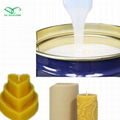 Candle mold making liquid silicone