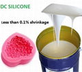 Fast curing liquid silicone rubber mold