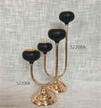 Iron Candle Holder Gold