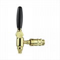 stout beer tap design brass gold plated