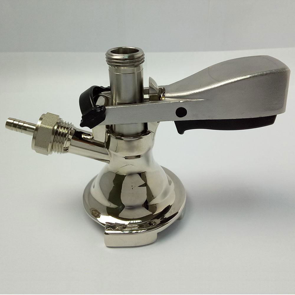 brass keg coupler without safe vale A type polished
