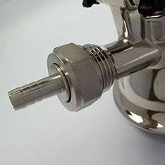 brass keg coupler without safe vale A type polished 2