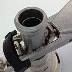 brass keg coupler without safe vale A type polished 3