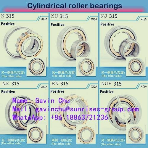 NUP315 ECM 75mmx160mmx37mm single row cylindrical roller bearings 2