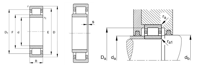 NU224 ECM/C3 120mmx215mmx40mm single row cylindrical roller bearings 3