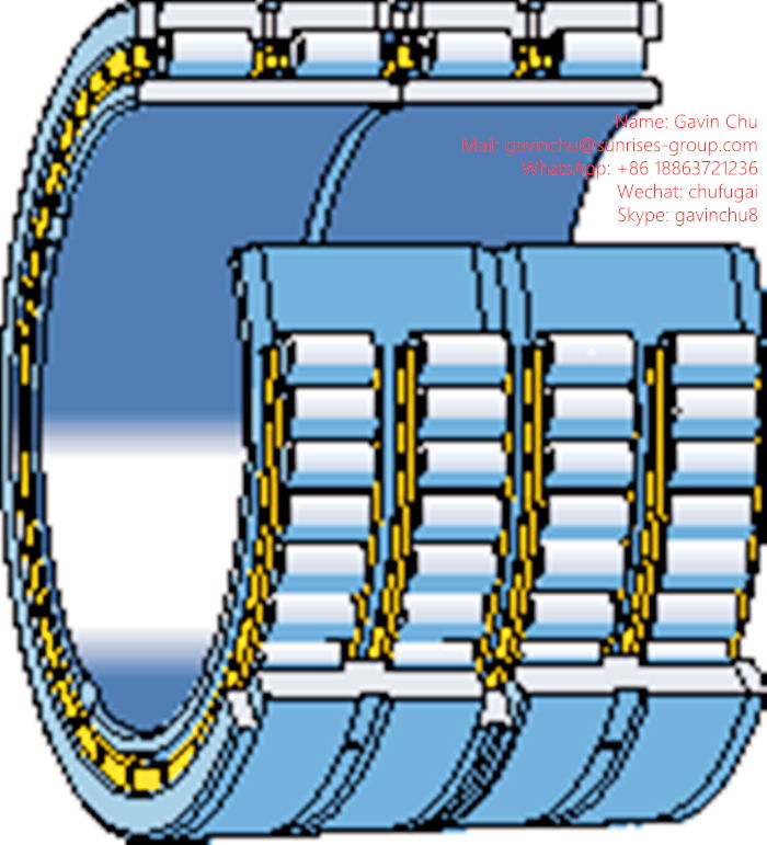 700RX2964A 700mmx980mmx700mm four-row cylindrical roller radial bearings 3