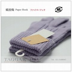 FSC papercard paper fiber made sock hooks(in place of plastic sock hook)