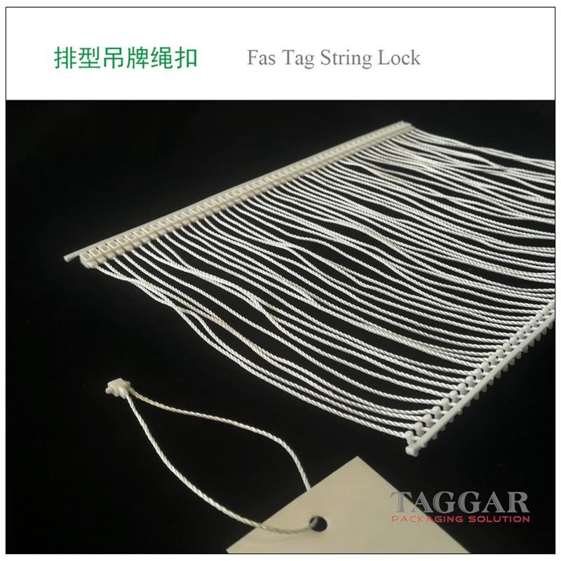 GRS Garment recycled hangtag string lock loop cord for use with tagging machine 2
