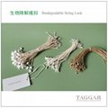 GRS,eco stringlock, biodegradable string lock, recycled hangtag string loop pin