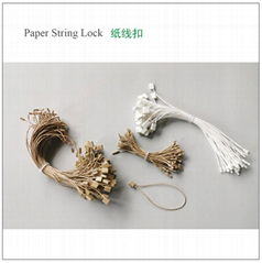 ECO paper string lock, paper string loop, paper tag string +recycled