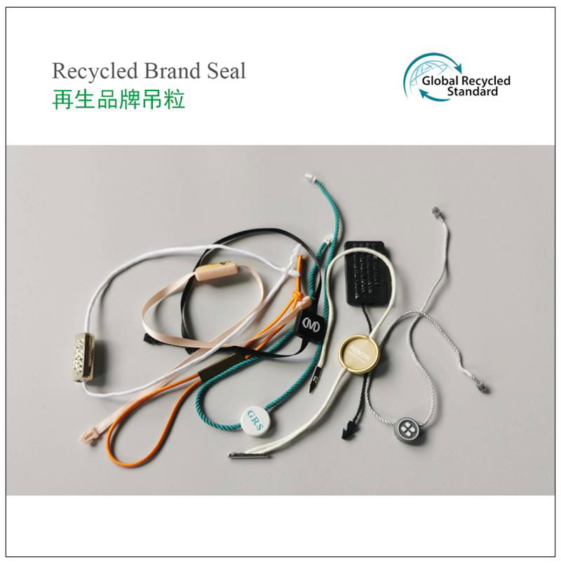 Non-plastic metal tag seal cord eco-friendly string lock