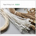 ECO paper string lock, paper string loop, paper tag string +recycled 2