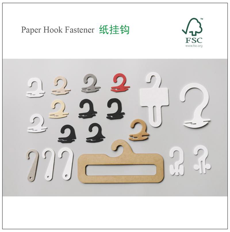 eco paper hook, papercard made sock fastener(recyclable)FSC Paper hanger 2