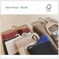 Recycled Kraft paper hook fastener for socks, gloves, paper hanger