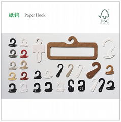 eco paper hook, papercard made sock fastener(recyclable)FSC Paper hanger