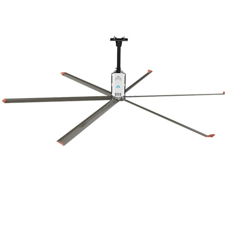  HVLS big industrial ceiling fans with six fan leaves  2