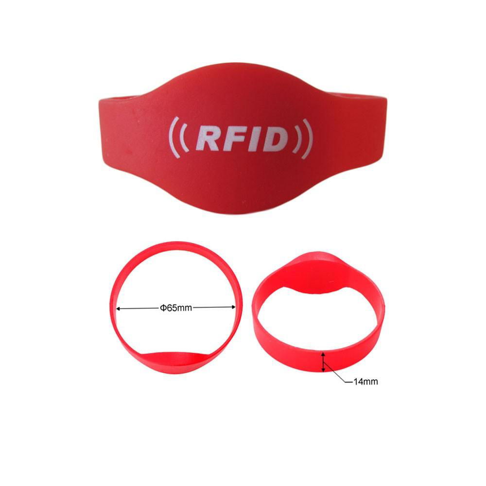 Colorful Promotional Customized Silicone Wristband 125kHz ID Wristband