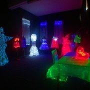 RGB colors optic fiber luminous table clothes/chair covers customized  2