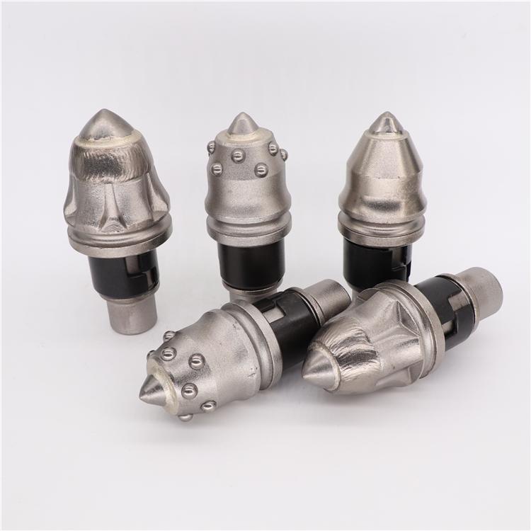 Foundation Drilling Tool Conical Round Shank Bit Tungsten Carbide Tipped Drill B