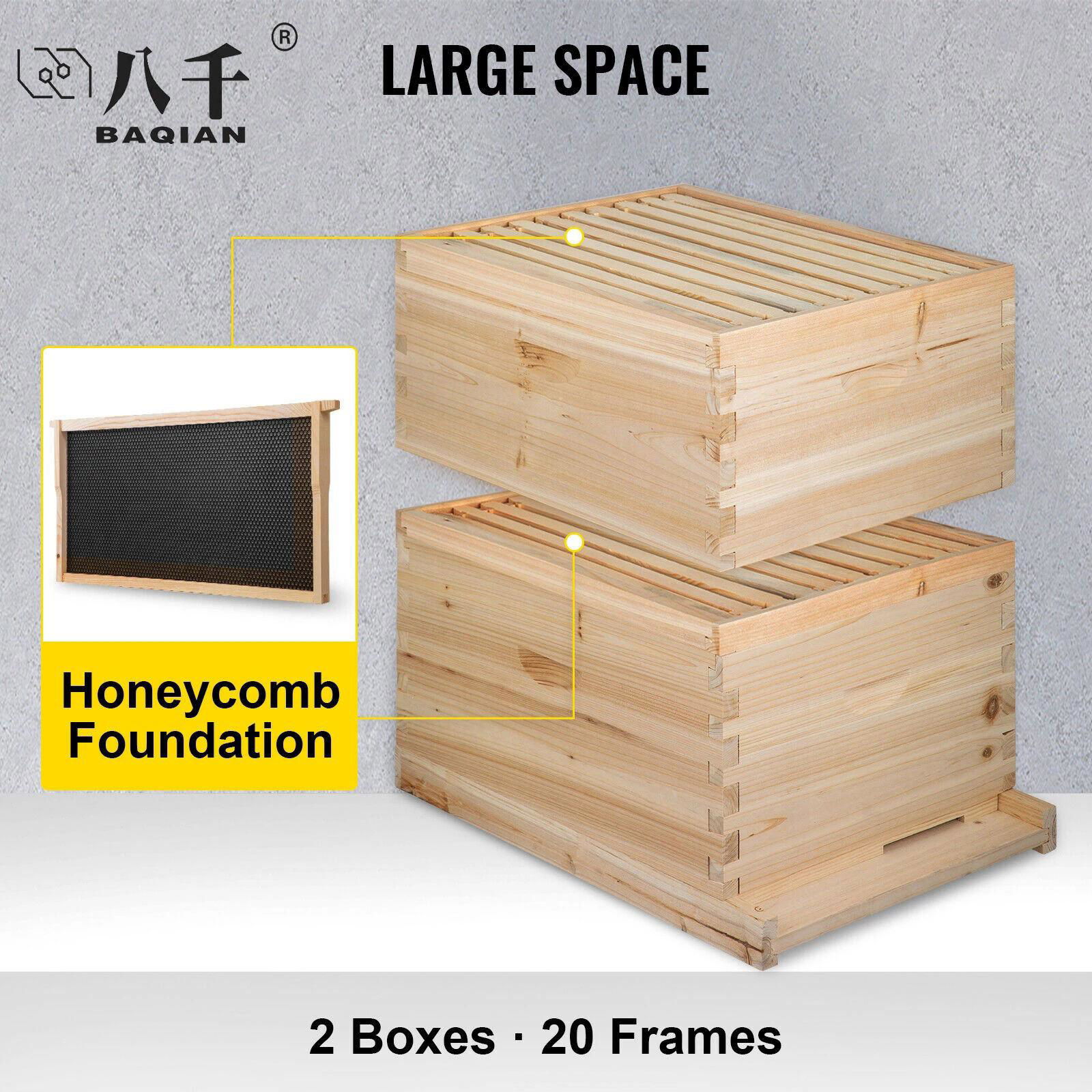 Beekeeping Equipment Double Layers Deep Frames Langstroth Beehive Wooden Bee Hiv 4