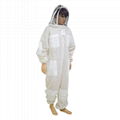 3 Layer Professional Bee Suit Ventilated Beekeeper Clothing Removable Bee Protec