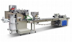 tableware set napkin + spoon automatic flow Packing Machine 