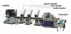 Disposable Cutlery napkin Spoon Fork Knife Packing Machine