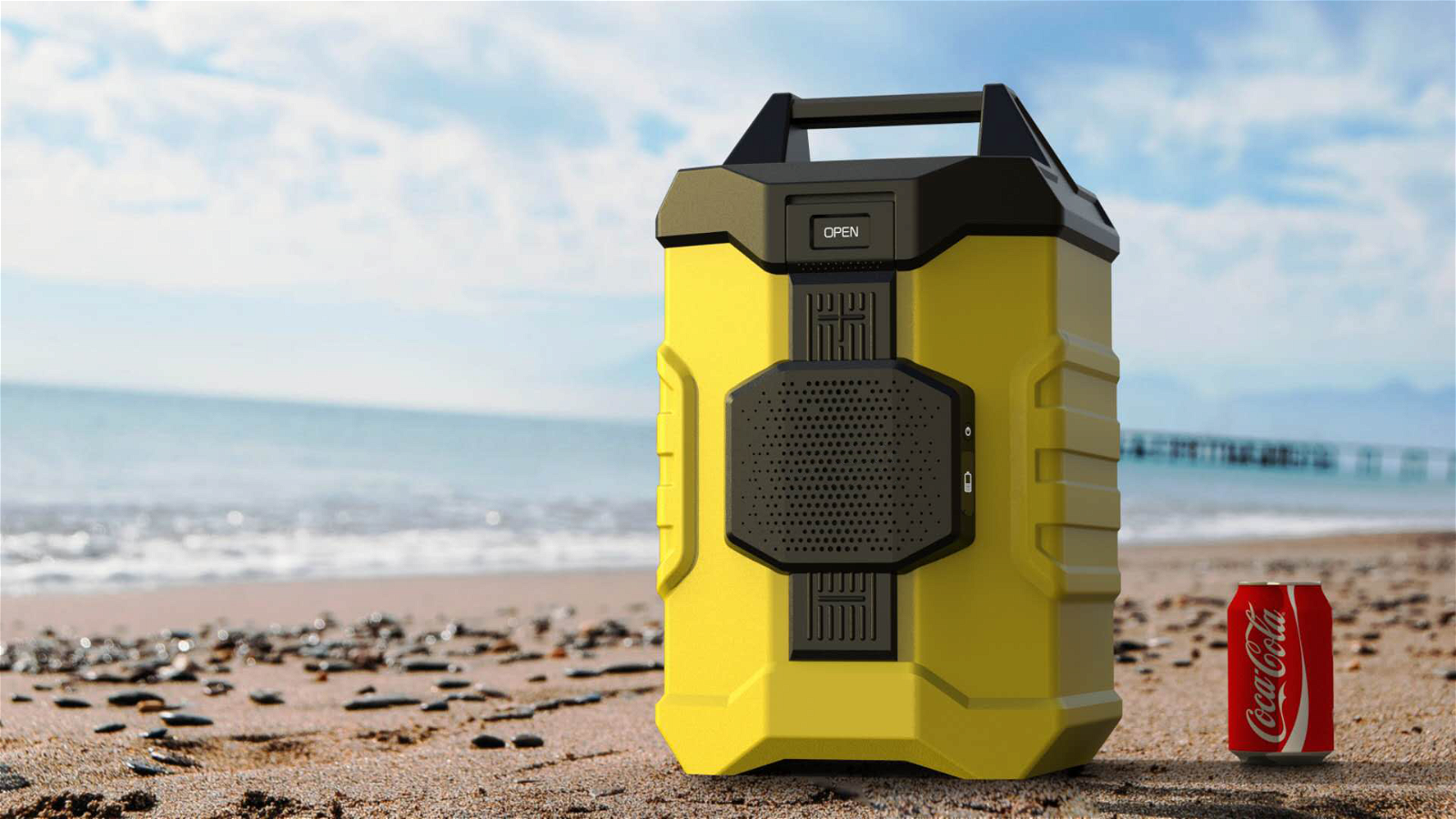 New multifunctional Cooler Box with Bluetooth speaker and battery