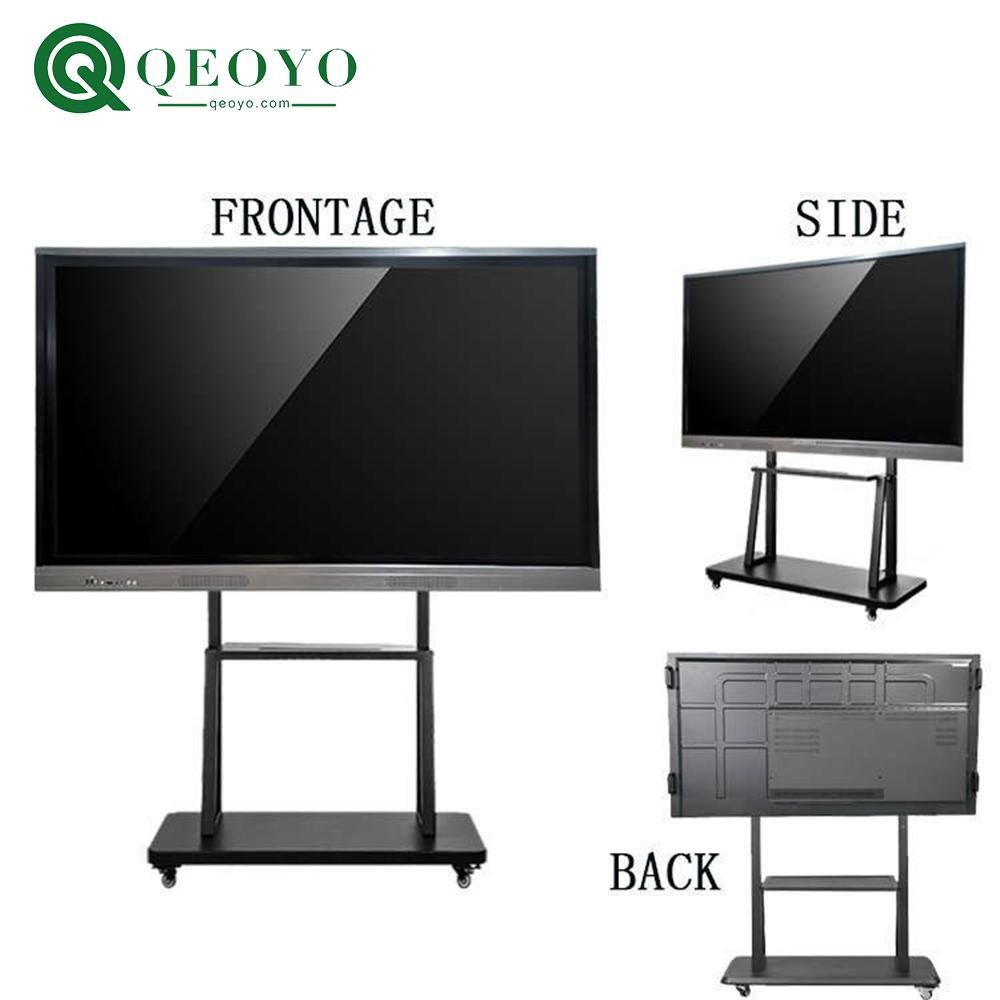qeoyo 55''65"75"86"100" multi touch screen LED monitor interactive flat panel 3