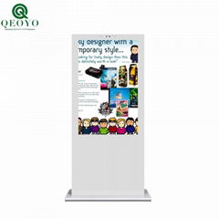 qeoyo hot sale 43 inch 4K HD outdoor standing advertising led display screen