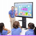 qeoyo 55 inch interactive touch panel multimedia teaching machine touch display  4