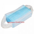 50pcs 3-Ply Disposable Face Mask with Elastic Earloop Blue 4