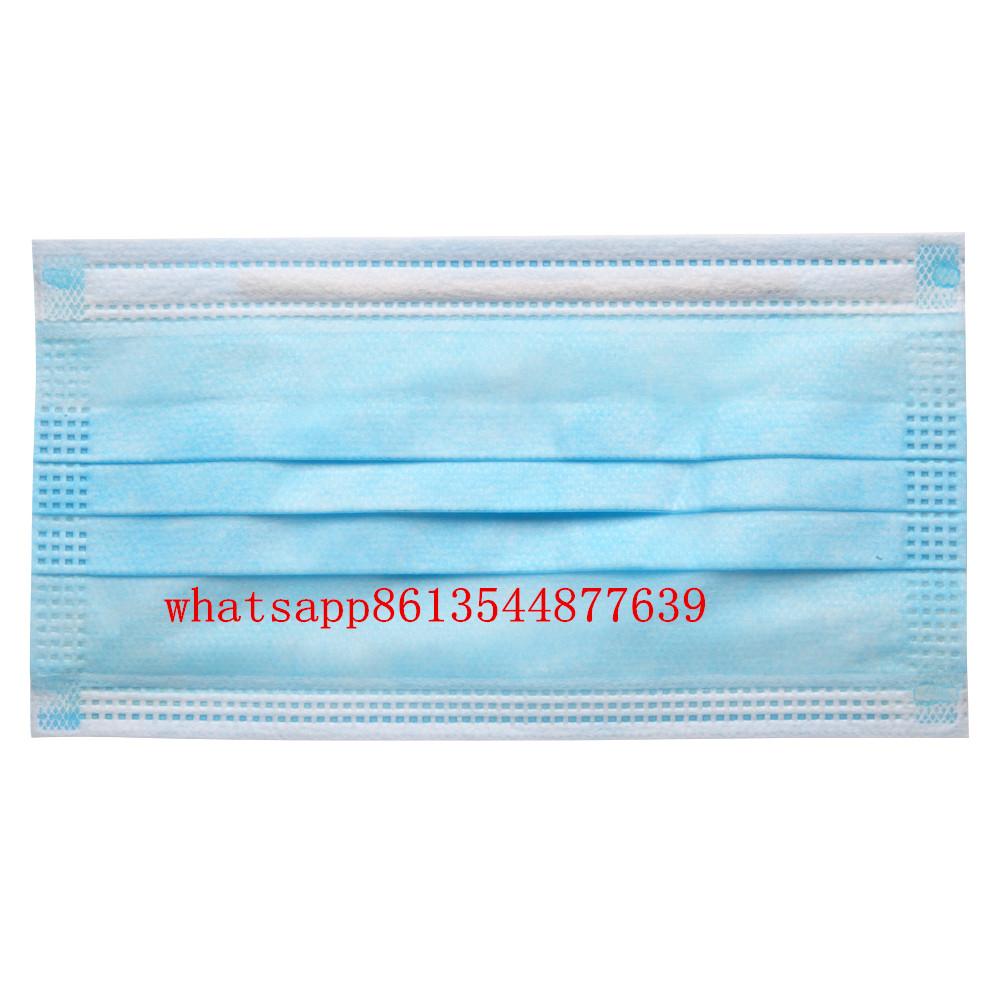 50pcs 3-Ply Disposable Face Mask with Elastic Earloop Blue 2