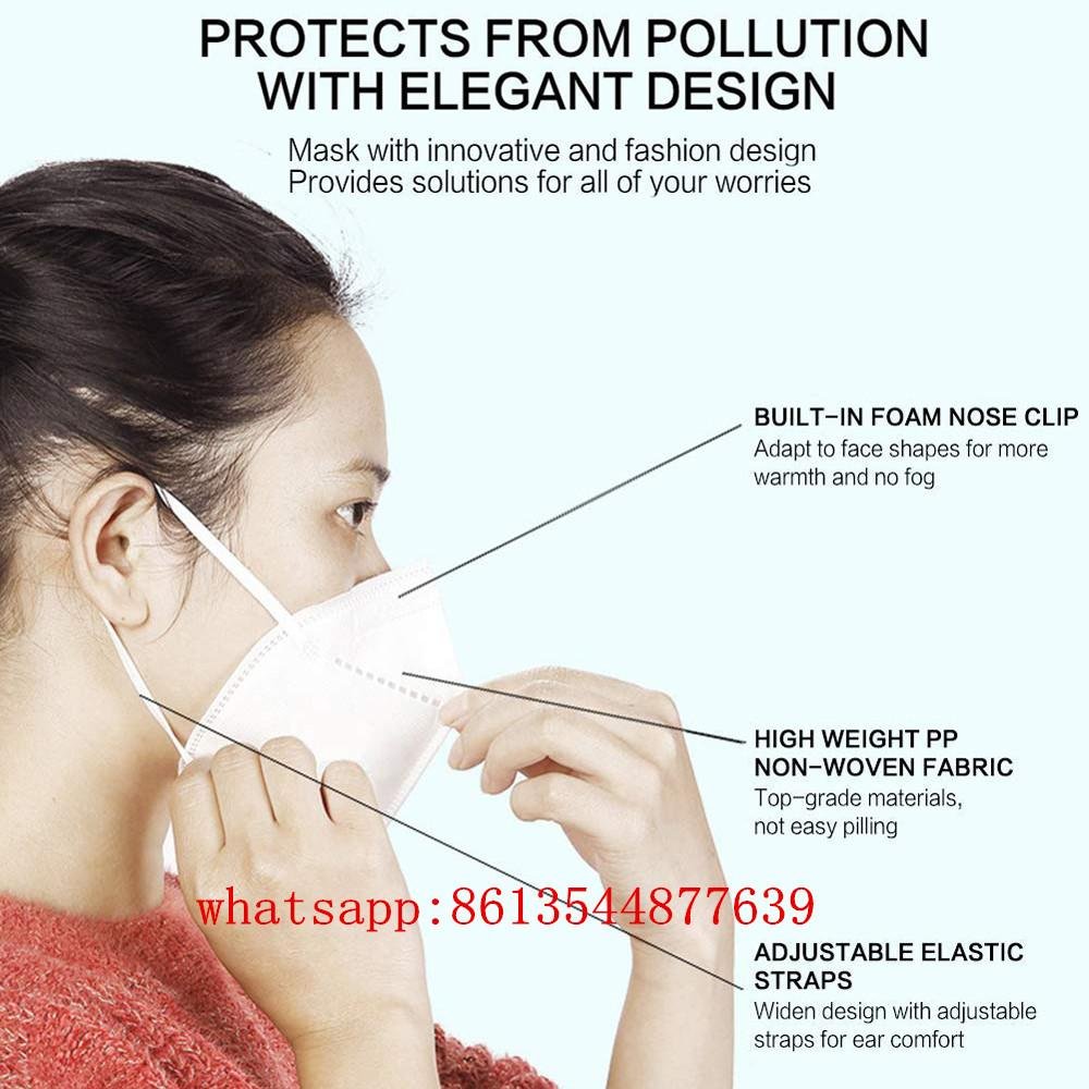 10 PCS KN95 Regular Masks Bagged Air Purifying Dust Pollution Masks 3