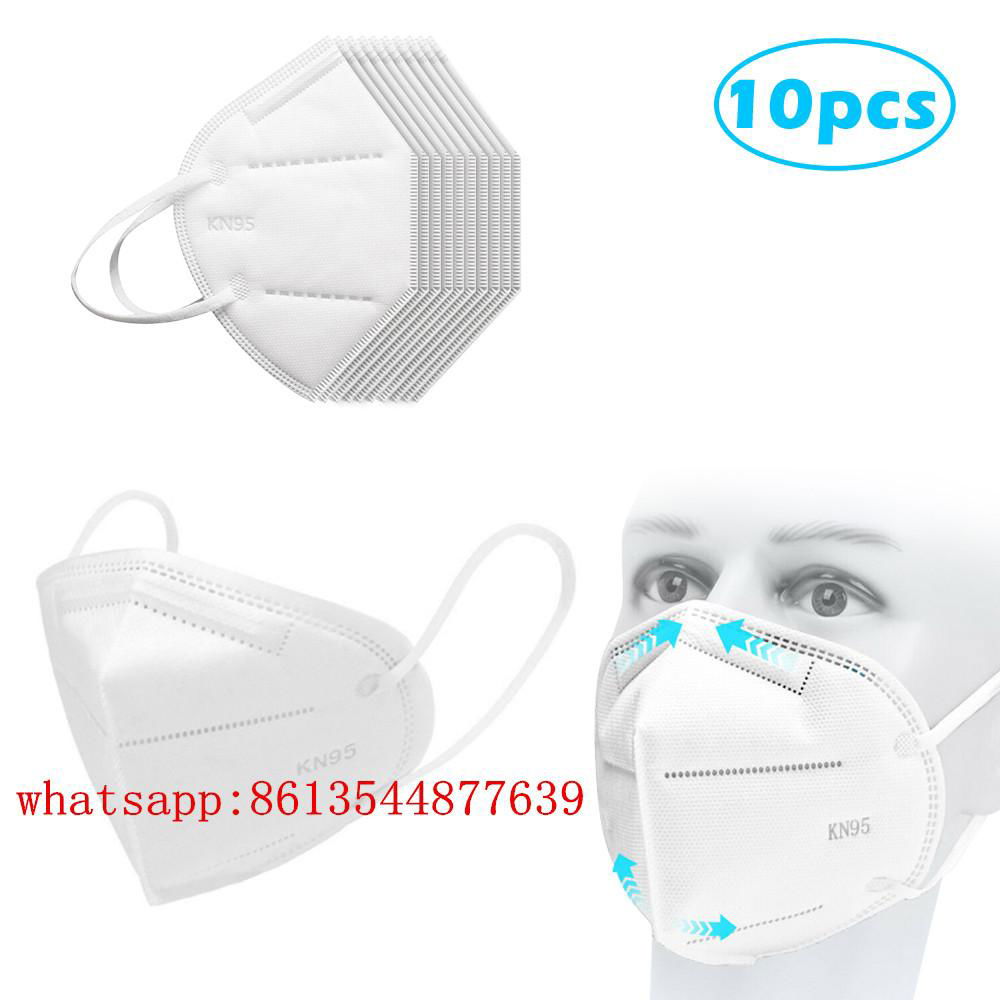 10 PCS KN95 Regular Masks Bagged Air Purifying Dust Pollution Masks 4