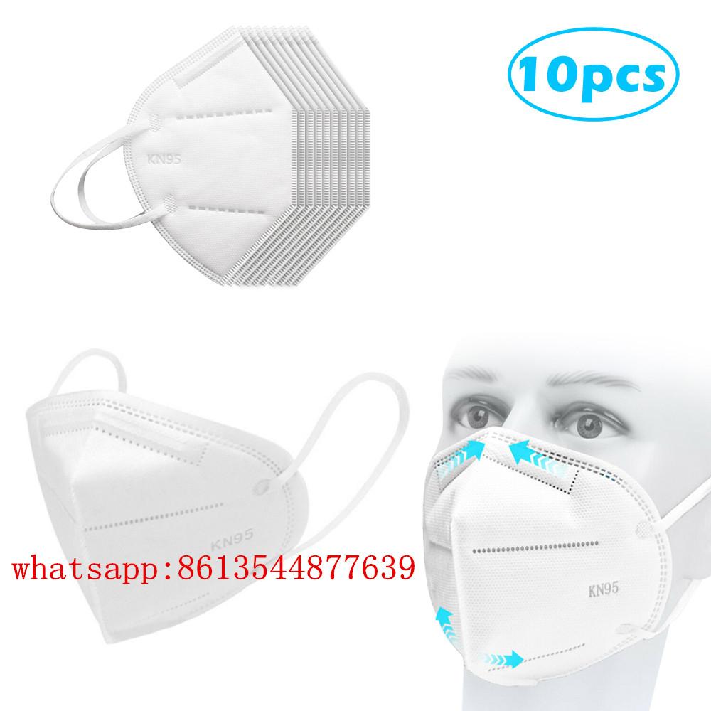 10 PCS KN95 Regular Masks Bagged Air Purifying Dust Pollution Masks 4