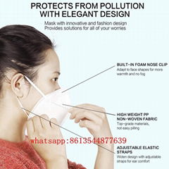 20 X KN95 Masks Air Purifying Dust Pollution Vented Face Mask Mouth Masks