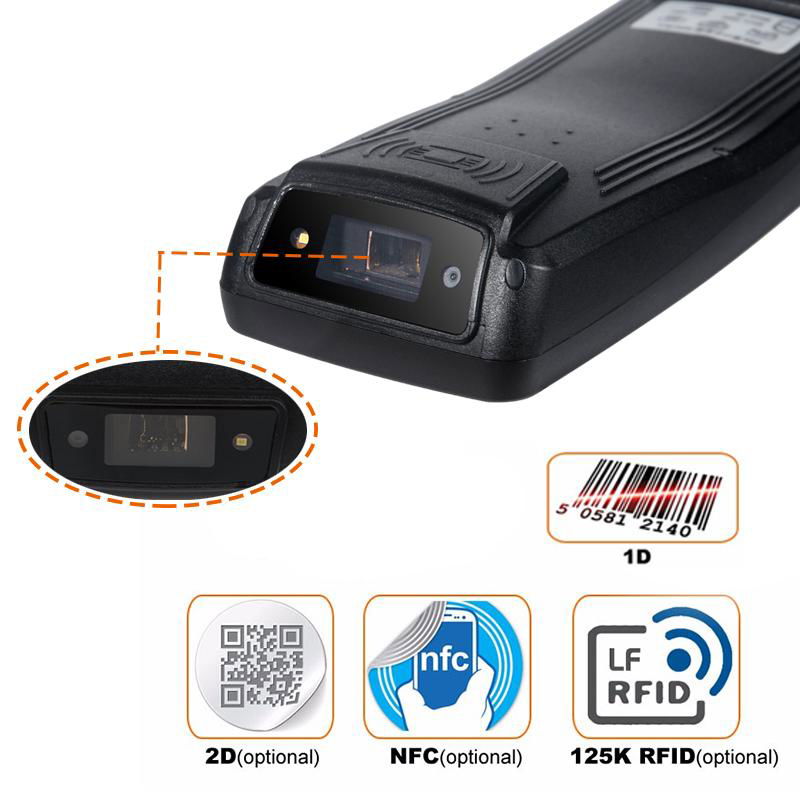 Portable handheld NFC reader barcode scanner PDA 5